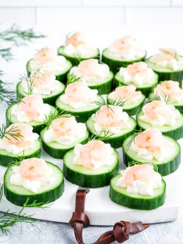 These little bites of the sea add a burst of flavor and protein to our cucumber shrimp appetizers.