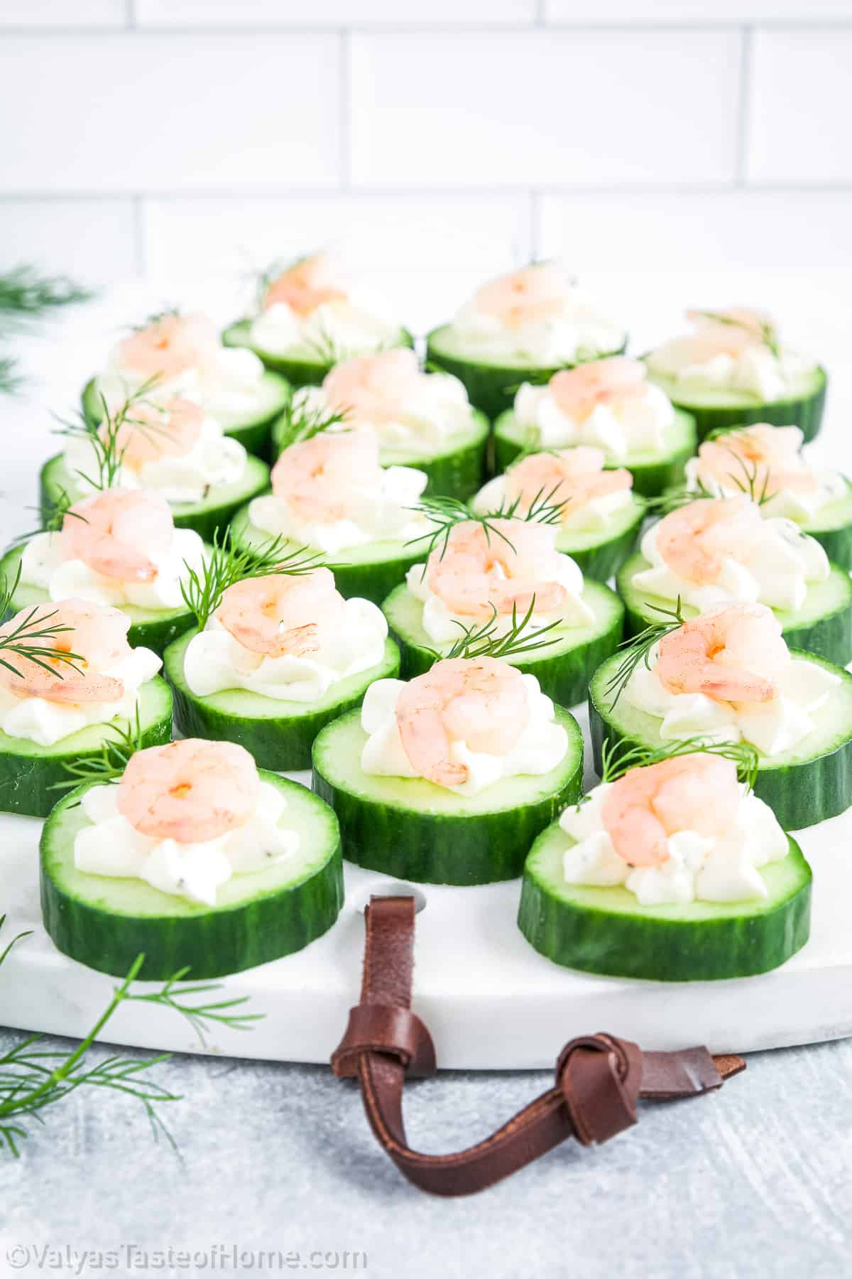 This recipe for cucumber shrimp appetizers is a game-changer for your party menu.
