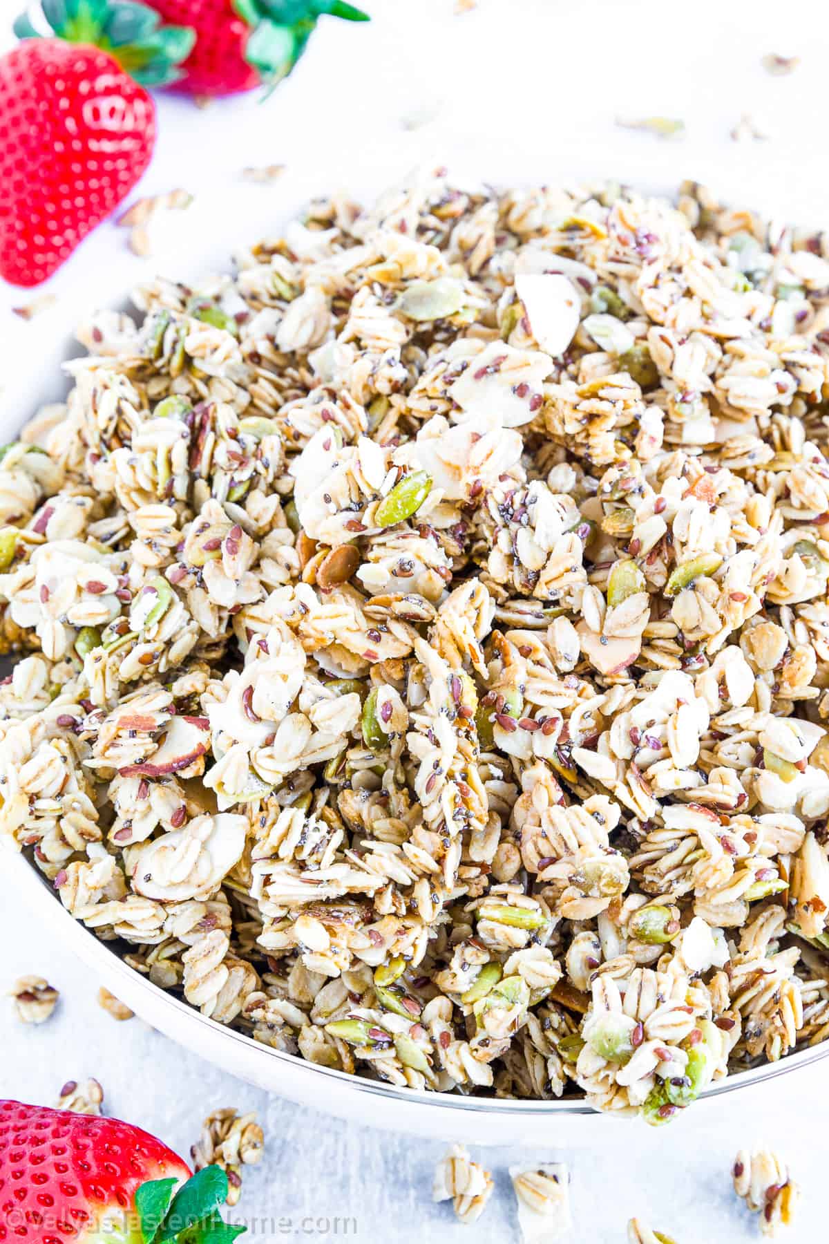 With a simple list of ingredients and straightforward steps, you'll have a delicious granola ready in no time.