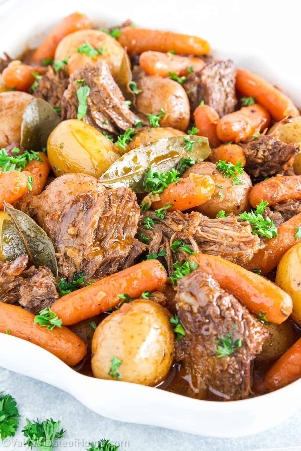 The pressure cooking technique guarantees a tender and flavorful roast that's ready in just over an hour, making it an ideal choice for a family Sunday dinner or even a festive holiday meal.