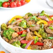 This recipe is not only mouthwateringly delicious, but it also utilizes a medley of fresh veggies and tender flank steak, all tossed in a homemade, flavor-packed stir fry sauce.