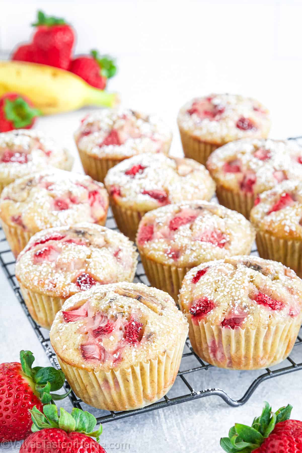 Got overripe bananas at home? That’s perfect for this recipe! The riper the banana, the sweeter the muffin.