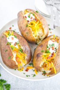 Instant Pot baked potatoes are a quick and easy way to enjoy soft, fluffy potatoes with minimal effort.