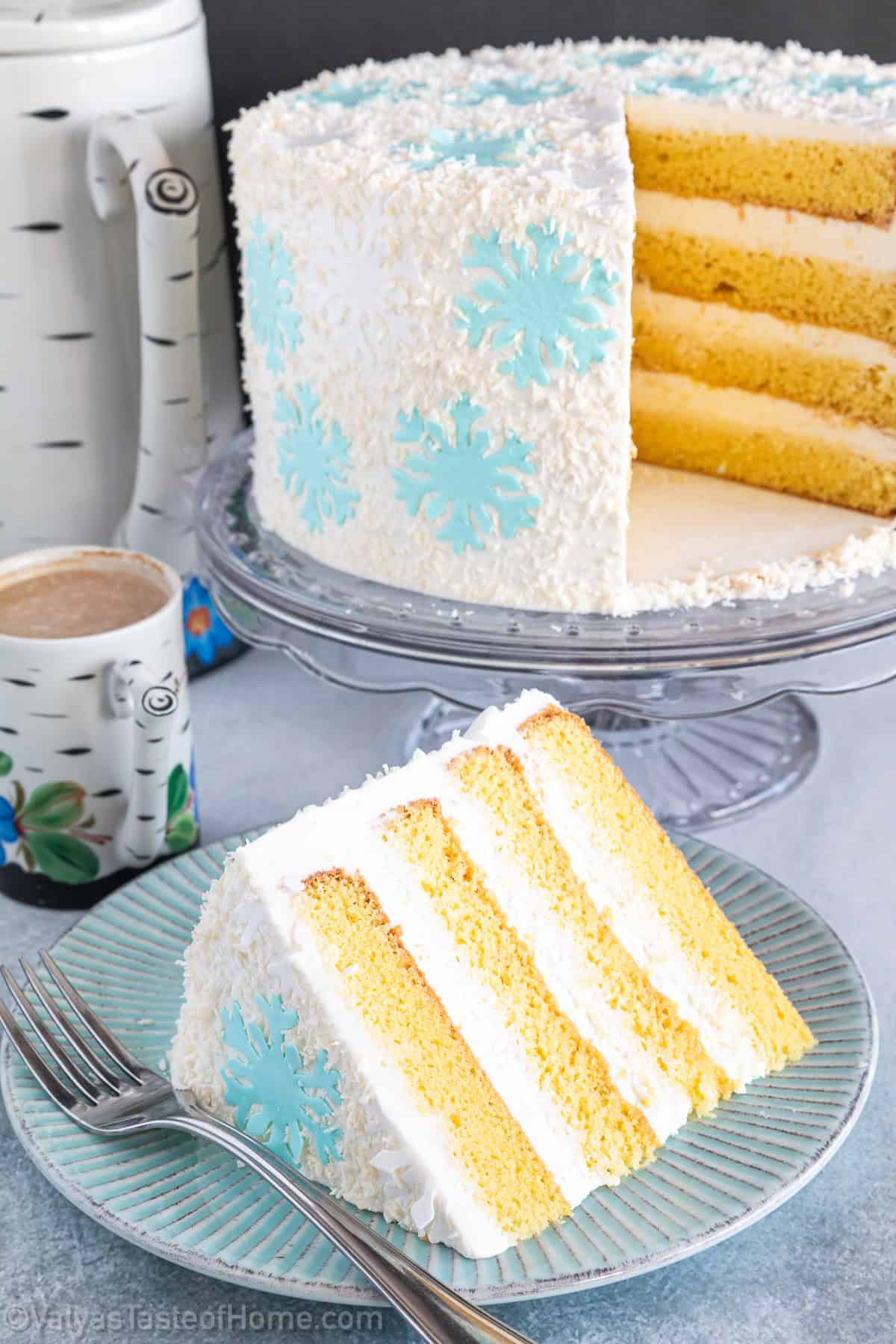This cake is not only visually appealing but also incredibly delicious. 