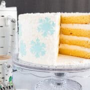 This snowflake cake recipe is straightforward and simple. With just a few steps, you can have this cake batter ready to bake in the oven. 