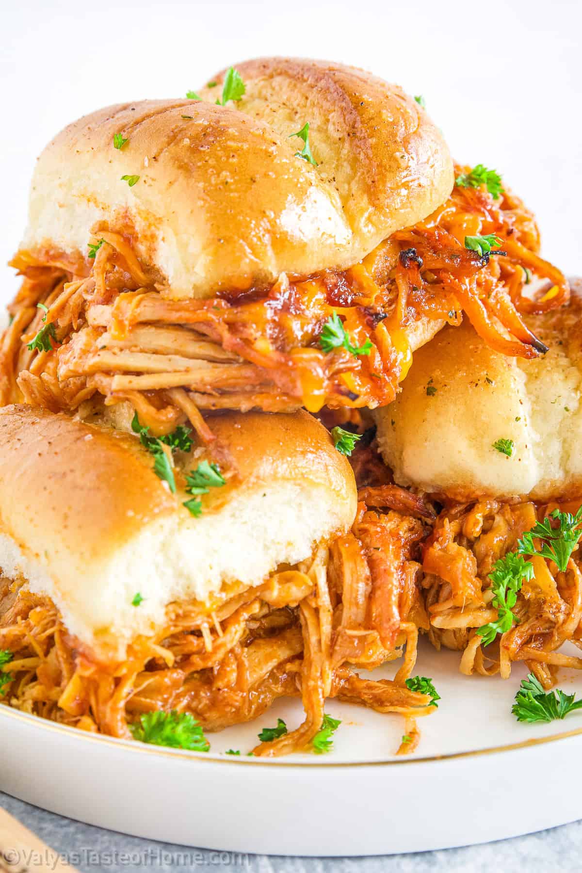BBQ Pulled Chicken Sliders are simple to make, endlessly customizable, and always a hit. 