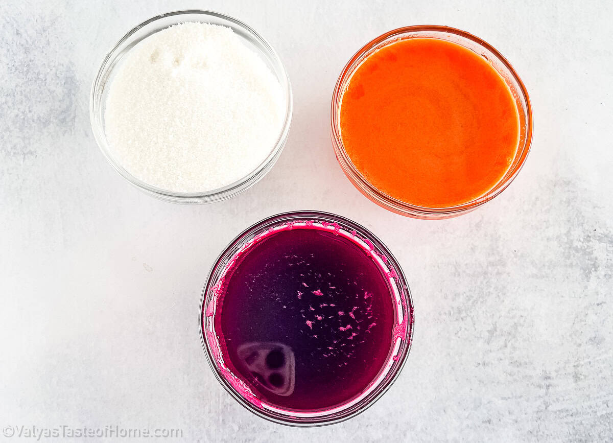 Adds the rosy blush tones to mimic the look of a ripe peach. It's all-natural and gives a beautiful gradient effect when combined with carrot juice.